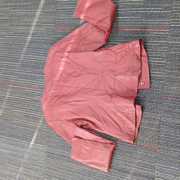 Red KUT from the Kloth vegan leather jacket. Size Large. New - Picture 6 of 7